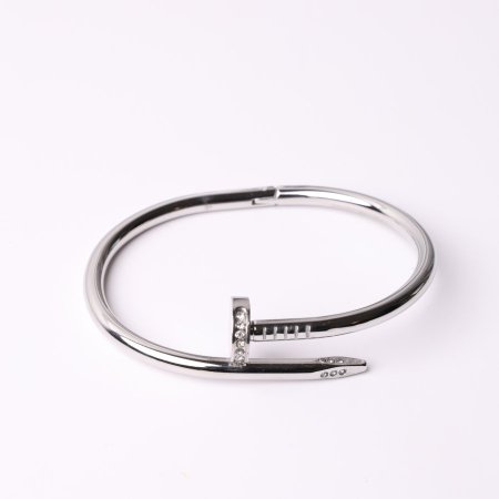 اسوارة مسمار كارتير فضية مرصعة بزركون Juste un Clou