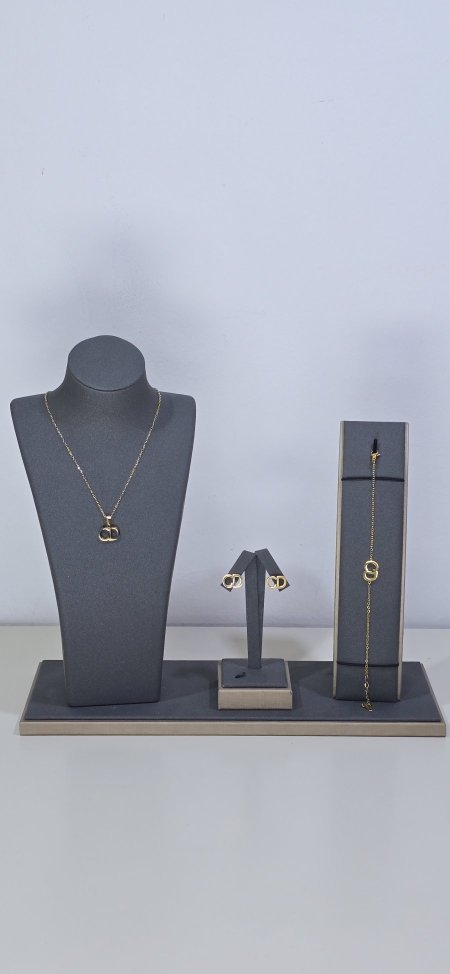 Set Doir ||  طقم كرستيان دايور ذهبي ساده